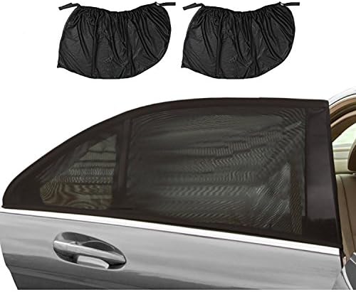 Universal Car Sun Shades Covers, Efanty 2 Pack Large Size(126*52CM)Rear Side Window Baby Sun Shade Blinds Mesh Visor Provides Maximum UV Rays Protection for Infants, Children, and Pets ,Fits Most Cars