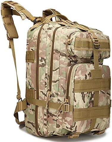 40 Liter Large Capacity Backpack Tourist Travel Outdoor Mountaineering Camouflage Hiking Unisex Waterproof Trekking Camping Tactical navy army Bag For Men (camouflage)
