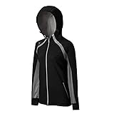 Mizuno Women's Osaka Hoody, Black/Silver, Medium