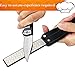 Sungwoo Pocket Knife Sharpening Stone, 400/600grit Double Sided Folding Knife Sharpener Stone for Kitchen, Garden, Outdoor tools (Black)