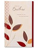 American Greetings Sentimental Birthday Card for Brother with Foil