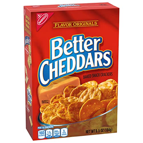 BETTER CHEDDARS BAKED SNACK CRACKERS, 6.5 OZ