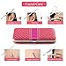 Nail Clipper Travel Set,18 in 1 Stainless Steel Manicure Pedicure Set Nail Cutter Scissors Care Set Tweezers Knife Ear Pick Eyebrow Scissors Utility Tools Grooming Kits with Leather Case (Pink)