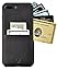 Vaultskin iPhone 7/8 Plus Wallet Case, ETON ARMOUR for iPhone 7/8 Plus (5.5) Slim Minimalist Bumper Case for Cards and Cash, Genuine Leather - Holds up to 10 Cards (iPhone 7/8 Plus, Black)