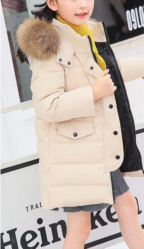 Kinder Daunenmantel Lang Kunstpelz Wintermantel Stehkragen Winterjacke Verdickte Winddicht Steppjacke Brinny M/&auml;dchen Jungen Daunenjacke