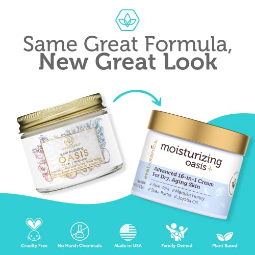 Era Organics Advanced Face Moisturizer for Dry Skin Nourishing 16in