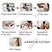 Xmasir 3 Sheet 22Pcs Cool Drawing Glitter Tattoo Stencil for Men, Wolf Dragon Tiger Skull Animal Airbrush Stencils & Templates