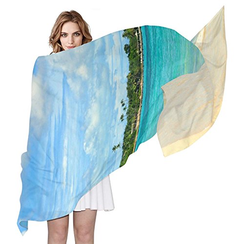 Beach Ocean Wave Cloud Sky Shawl Wrap Lightweight Fashion Long Scarves