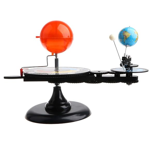 SUN EARTH MOON ORBITAL MODEL WITH LIGHT, KIDS SOLAR SYSTEM MODEL ASTRONOMICAL SCIENCE EDUCATIONAL KITS