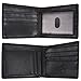 HOPSOOKEN RFID Leather Bifold Wallets Women Men Flipout Slim ID Wallet Trifold (Black (MID))