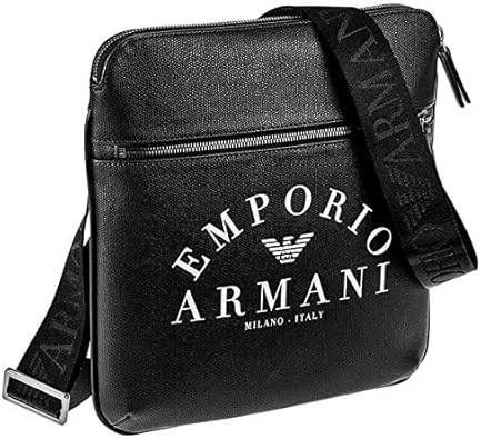 Amazon Emporio Armani エンポリオアルマーニ ショルダーバッグ 斜め掛け ロゴ メンズ Y4m184 Yfe5j 6 ブラック 並行輸入品 ショルダーバッグ
