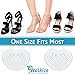 Walkize Metatarsal Pads Women | Heel Inserts for Women | Ball of Foot Cushions (2 Pairs Foot Pads) All Day Pain Relief and Comfort One Size Fits Shoe Inserts (Clear)