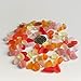 Lilyhandmade Sea Glass Beads/Beach Glass Beads for Jewelry Making (Small Size / 8-12 mm, Multicolored Red Yellow Orange Golden Pink Mix, Not Drilled) (150 Pieces)