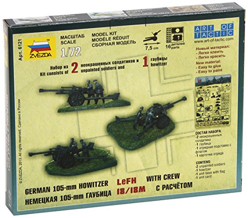 Zvezda Models 1/72 German Howitzer LFH-18 With Crew