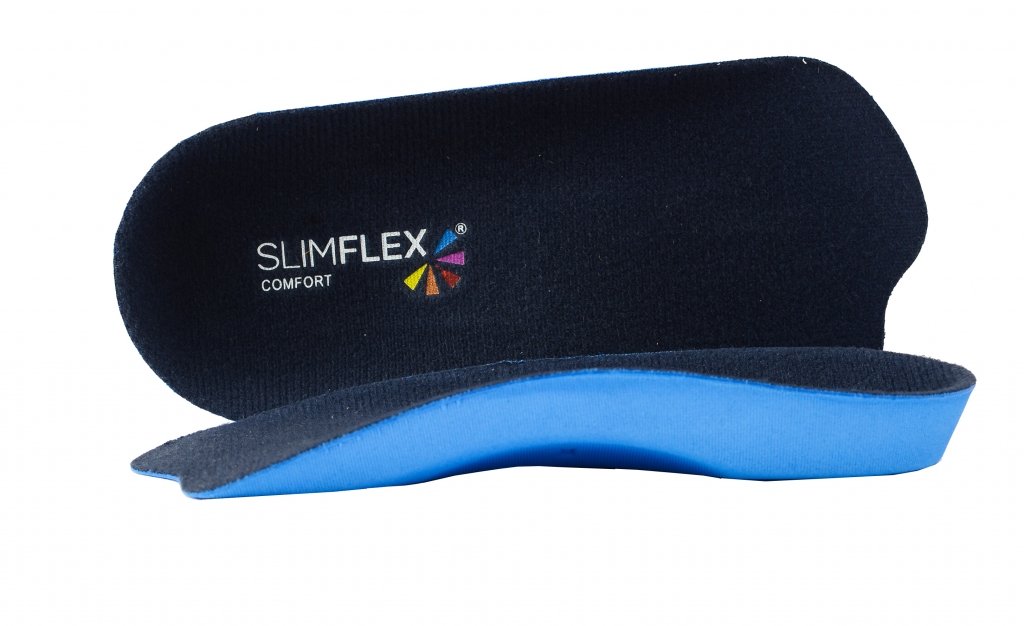 Slimflex Comfort 3/4 Medium Density, Lateral Control, Medial Arch Support, Deep Heel Cup, 11-12.5 / 45-46 EU, Blue