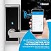TurboLock TL-100 Bluetooth Smart Lock with in-App Monitoring, Sending and Managing Unlimited eKeys; Weather Sealed, Keyless, Includes Mini Keycards (Brushed Nickel)