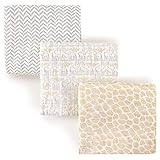 Hudson Baby Muslin Swaddle Blankets, Safari