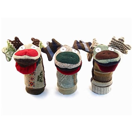 Cate and Levi Handmade Animal Hand Puppets (Premium Reclaimed Wool) - Image 3