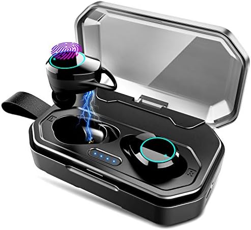 Wireless Earbuds Bluetooth 5.0 TWS Headphones 100H Playtime IPX7 Waterproof Noise Cancelling with in-Ear Earphones with 3000mAh Charging Case for Workout