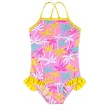 BAOHULU Toddler & Big Girls One Piece Bathing Swimsuit Thin Strap