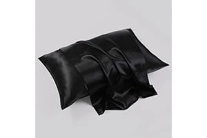 1 Pack Standard Size Satin Pillowcase with Zipper, Similar to Silk Pillow Cases, Silky & Soft Pillow Cover for Hair and Skin,