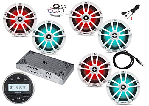 JBL PRV-175 Marine Bluetooth Digital Media Radio, 6x