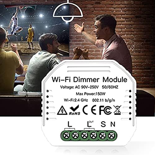 DIY Smart WiFi Light LED Dimmer Switch Smart LifeTuya APP Remote Control 12 Way SwitchWorks with Alexa Echo Google Home
