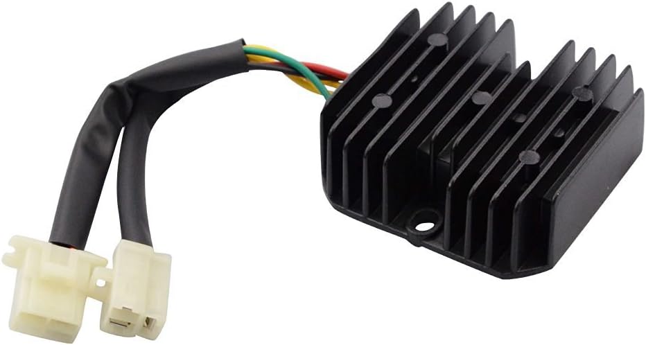 GOOFIT 6 Pin Voltage Regulator Rectifier Replacement For Elite CH150 CH150D Scooter ATV
