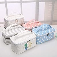 khkadiwb Cosmetic Bag, Women Cactus Stripe Dot Printed Zipper Tote Travel Makeup Cosmetic Storage Bag With Zipper Closure 2#