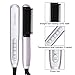 KINGDOMCARES Hair Straightener Brush, PTC Faster Heating Straightening Brush Styler At Home Purple