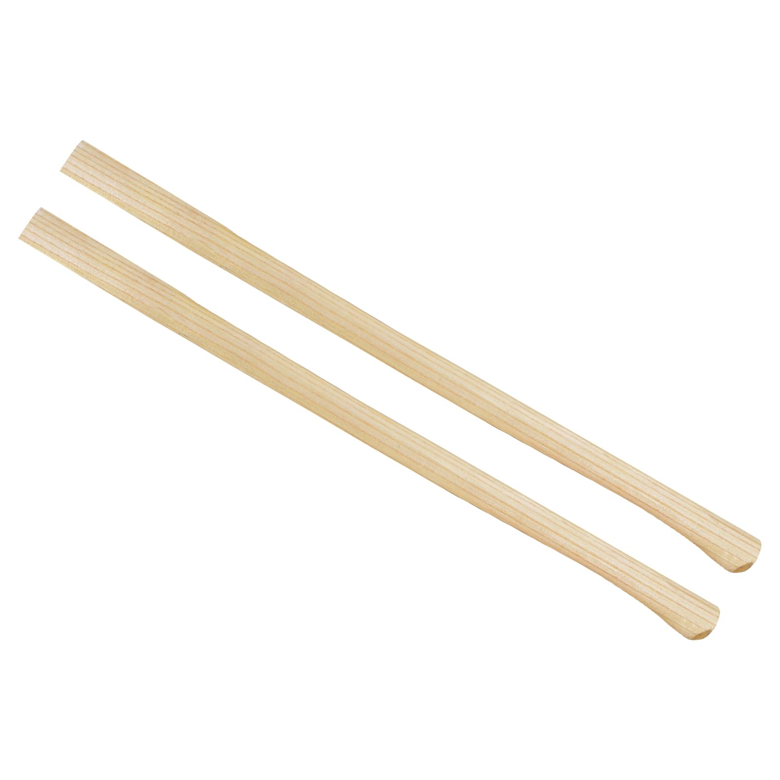 CoCud 2PCS Axe Handle Replacement, 90cm/35 Toon Wood Flat Comfort Grip Wooden - (Applications: for Hatchet Hammer Oval Eye)