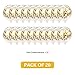 Gold Confetti Balloons (20 Pcs), 12” Shinning Gold Balloon Party Balloon Pre-Filled with Gold Confetti Dots for Wedding, Baby Shower, Anniversary, Graduation, Proposal Birthday Party Decorations