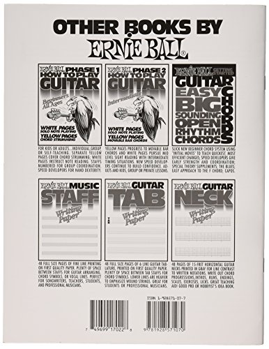 Ernie Ball Bass Tab Writing Paper