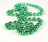 GREEN METALLIC BEADS NECKLACE (4 DOZEN) - BULK
