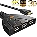 3 Port 4K HDMI Switch 3x1 Gold Plated with Pigtail Cable 1080P Supports 3D HD Audio TV PS3 PS4