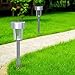 Solar Lights Outdoor, Solar Powered Pathway Landscape Light For Garden /Lawn/Patio/Yard/Walkway/Driveway- Made of Rust-Free Stainless Steel - 12 Pack by Aimiur