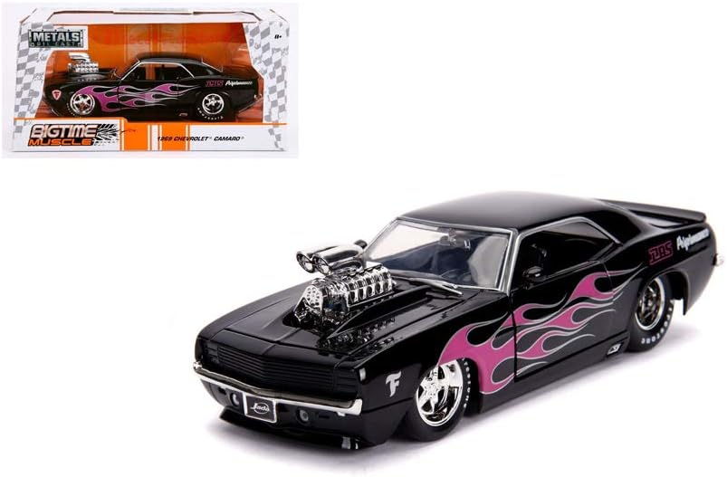 DIECAST 1:24 W/B - Metals - Bigtime Muscle - 1969 Chevrolet Camaro with Blower 30707 by JADA
