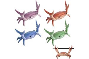 4pcs Crab Pen Holder Desk Crabs Pen Stand Creative Weightlifting Plastic Crab Desk Organizer for Office Study Home Office Des