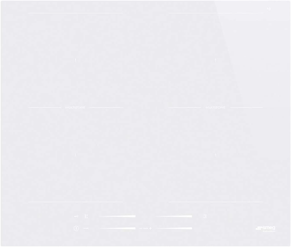 Smeg 60cm 4 Zone Induction Hob - White Glass