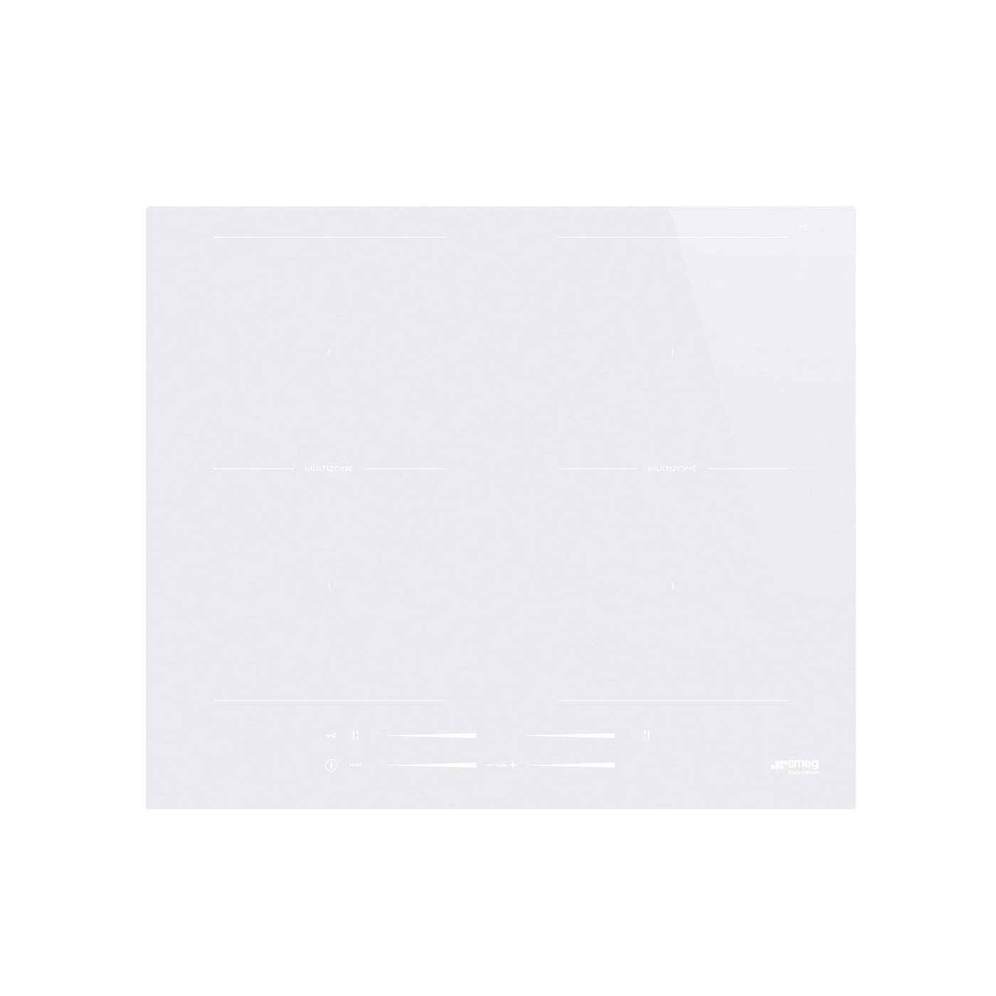 Smeg 60cm 4 Zone Induction Hob - White Glass