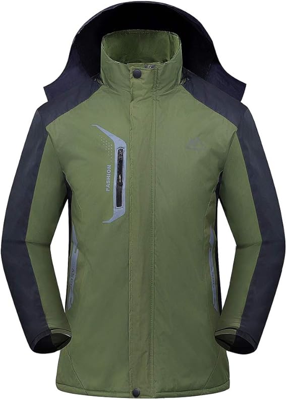 Amazon Kindoyoメンズフード付きジャケット コットンアウトドアウォーム厚いジャケット コート ジャケット 通販