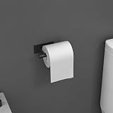 Ibergrif 5pcs Bathroom Accessories Set Black Wall Mounted or Adhesive view 5