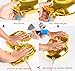 HIHAOXJ 40 Inch Helium Foil Mylar Matte Gold Letter A Balloons