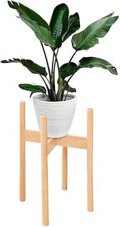 Amazon 植木鉢台 木製 鉢置台 フラワースタンド ハイ ラウンド 花台