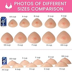 Vollence AA Cup Triangle Silicone Breast Forms Fake