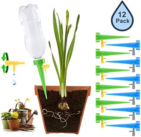 Yuehuam Plant Waterer Self Watering Devices, Vacation Potted Plant Watering Spikes Automatic Drip Irrigation Water Stakes System for Garden Plants Indoor & Outdoor
