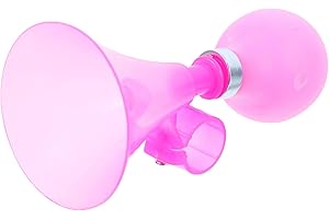 Garneck Bike Horn Air Horn for Adults and Kids, Pink Mini Squeeze Bugle Loud Bicycle Accessory for Cycling Assorted Style