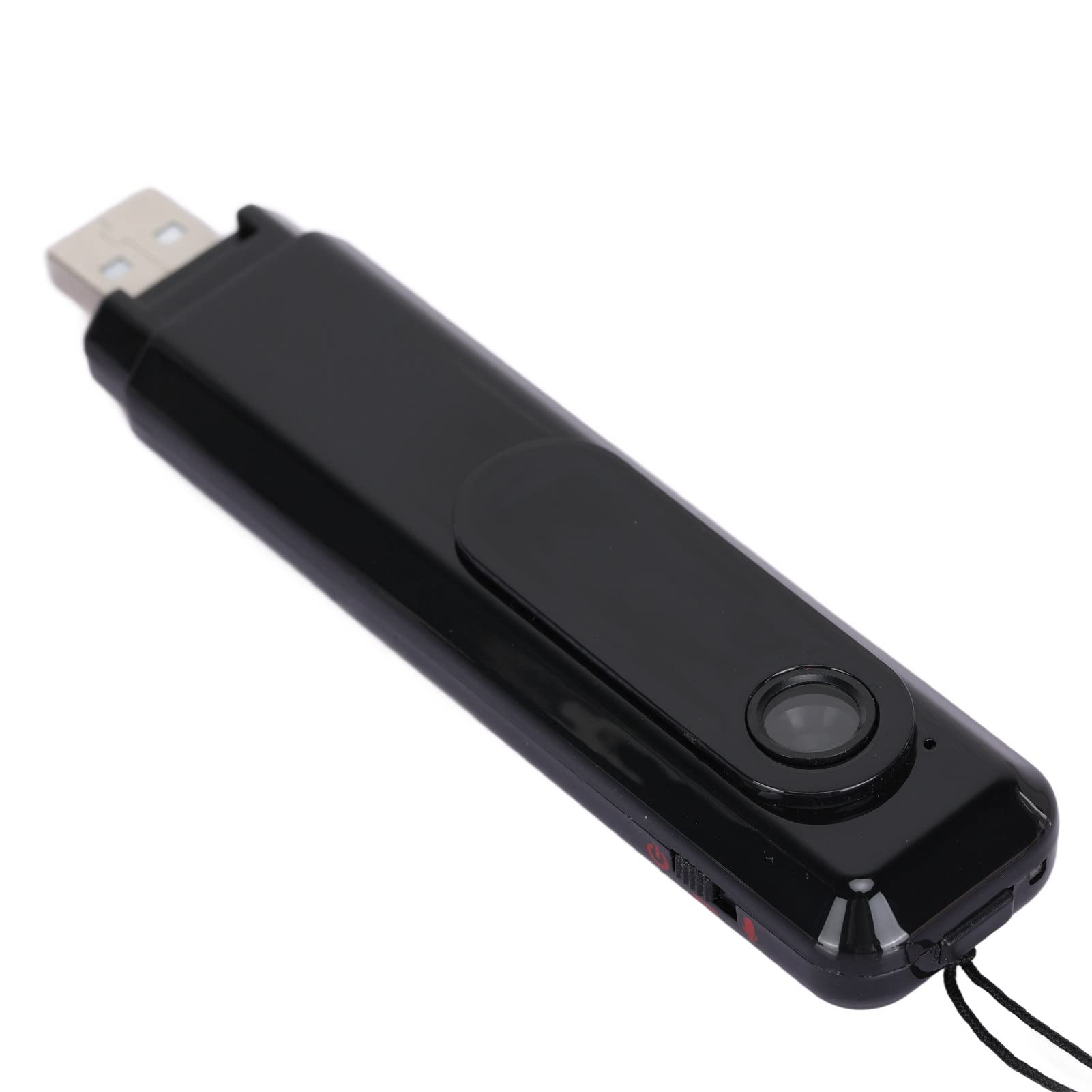 Annadue Small USB Body Camera 1080P Full HD, Mini Camera Support 64GB Memory Card, Wearable Back Clip Design Rechargeable Cam, for Office, Law Enforcement, Security Guard
