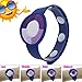 Wemelody 3PCS/Lot Outdoor UV Tester Band Bracelet Meter Watch Ultraviolet Rays Sensor Indicator Detector Color Changing Best Gift for Friends/Relatives and Loves Skin Protection(Dark Blue)