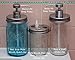 Stainless Steel Toothbrush Holder Lid for Mason, Ball, Canning Jars (Single Lid, Wide Mouth)
